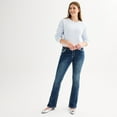thumbnail image 4 of Juniors' Harper & Ivy Rhinestone Pocket Flare Jeans Color: Black Butterfly Size: 1, 4 of 4