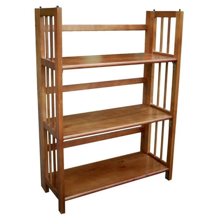 Yu Shan CO USA Ltd 330-25 3 Tier Folding Bookcase Honey Oak