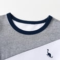 thumbnail image 2 of Toddler Infant Baby Boy Clothes Short Sleeve Contrast Color Tops and Shorts Casual Summer Outfits Set Grey 12-18 Months, 2 of 6