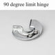 thumbnail image 2 of Heavy Duty 90 Degree Cabinet Hinge for Industrial Doors Carbon Steel Fixtures with Sliding Limit Function, 2 of 5
