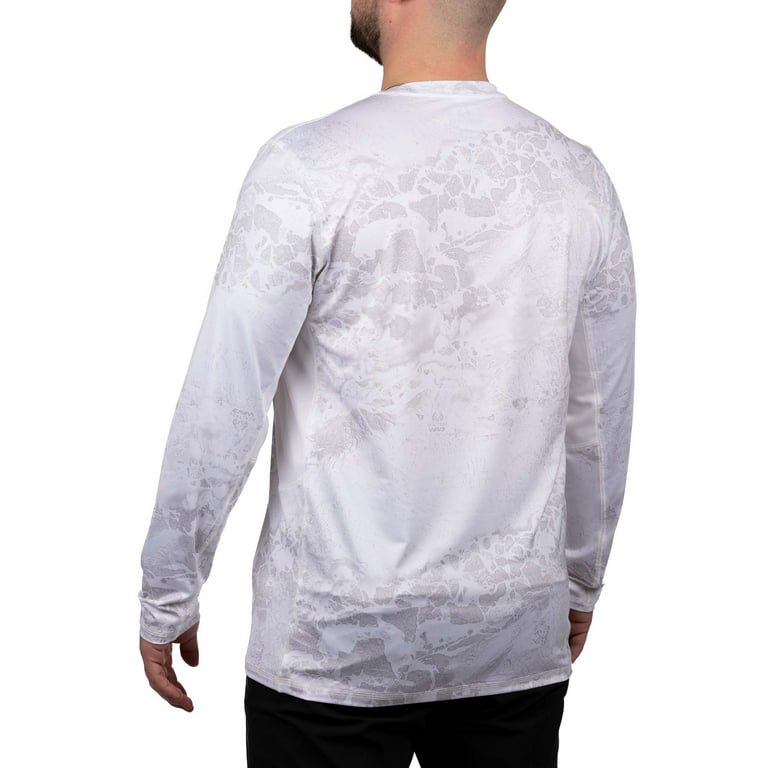 Men's White Long Sleeve Fishing Shirt