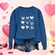 thumbnail image 1 of TaTaai Lover's Day Floral Print Round Neck Sweatshirt, Women's Festive Winter Top, Valentine Christmas Gift, Cozy Blouse for Holiday Party Gift, 1 of 4
