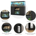 thumbnail image 4 of Blotout Farmhouse 55-75 Gallon Fish Tank Stand with Power Outlet, 52"Aquarium Stand with Storage/Sliding Barn Door, Heavy Duty Tank Stand for 2 Fish Tank/Reptile Terrarium, 1000lbs Capacity, Black, 4 of 7