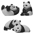 thumbnail image 4 of 4 figuras decorativas de panda en miniatura, adorables animales para decorar el hogar., 4 of 5