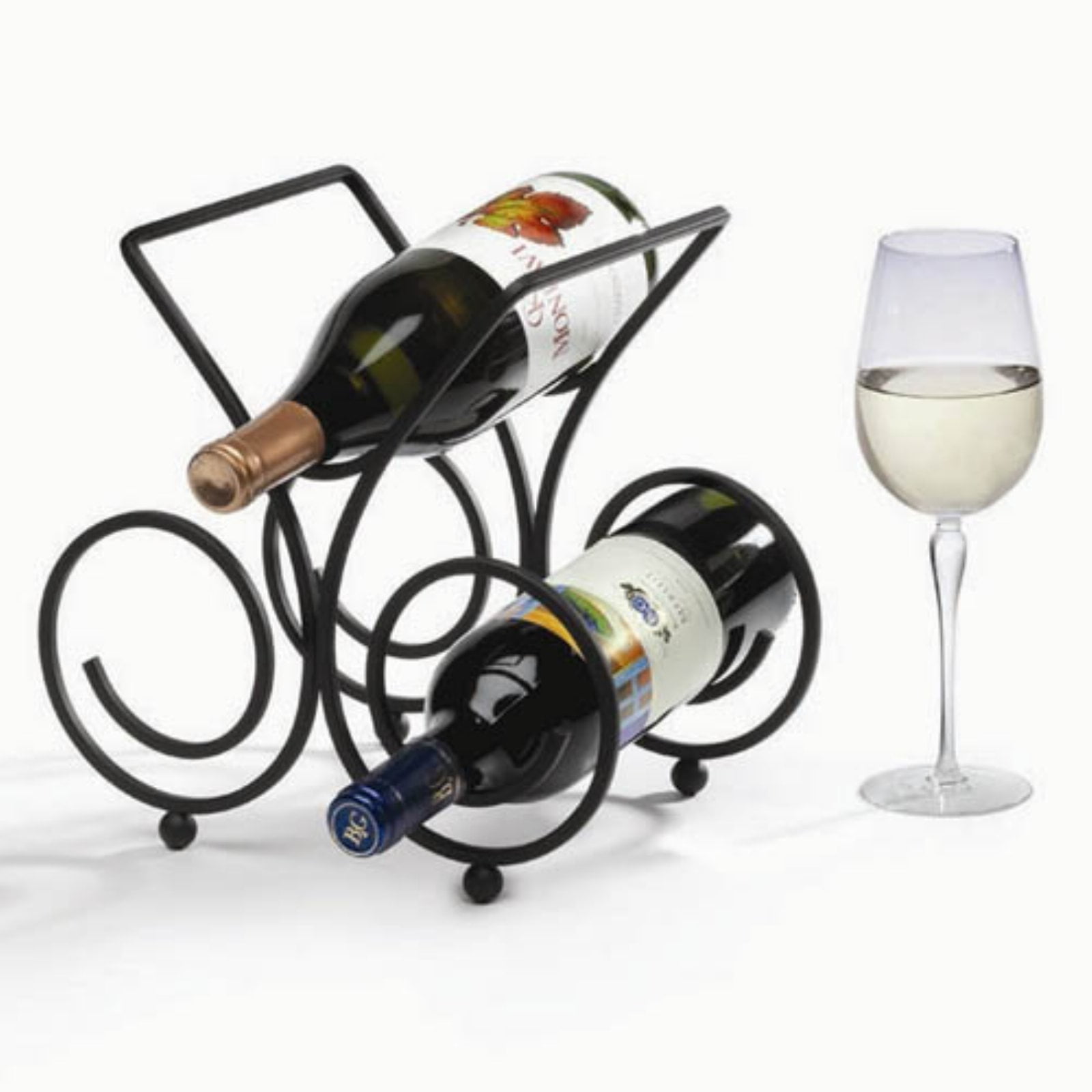 Bordeaux 5Bottle Wine Rack Black