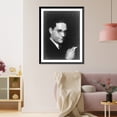 thumbnail image 3 of Historic Framed Print, [Ira Gershwin, head-and-shoulders portrait, facing right, holding cigarette], 17-7/8" x 21-7/8", 3 of 9