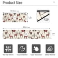 thumbnail image 3 of Yayeee Faucet Mat for Kitchen Sink 14.7" Diatomite Long Splash Guard Pad, Plaid Deer, 2 Pack, 3 of 7