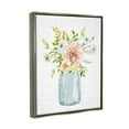 thumbnail image 3 of Stupell Industries Varied Flower Blossoms Botanical Leaves Patterned Words Graphic Art Luster Gray Floating Framed Canvas Print Wall Art, Design by Lettered and Lined, 3 of 5