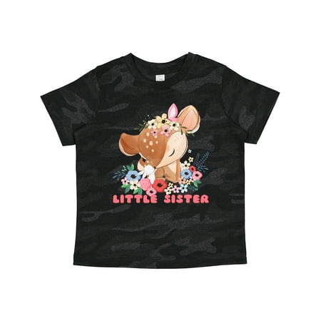 

Inktastic Little Sister Deer Gift Toddler Toddler Girl T-Shirt