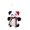 Red, variant on Christmas Panda Ornament Lovely Christmas Panda Keychain Stylish Keyrings Backpacks Car Key Chain Accessories