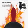 thumbnail image 4 of 3 Pieces Handle Protector Heat-insulated Plastic Scraper Pot Handles Cookware Wear-resistant Kitchen Tableware for Household Black/3 Pieces, 4 of 7