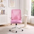 thumbnail image 2 of Silla VECELO con respaldo medio, giratoria, ergonómica, rosa, ajustable, 2 of 7
