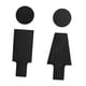 thumbnail image 3 of Letreros para baños de hombres y mujeres Letreros para puertas de baños Letreros profesionales reutilizables fáciles de instalar para baños públicos, 3 of 8