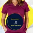 thumbnail image 7 of Super Soft Medical Scrub Top Premium Womans Junior Fit 3 Pocket Mock Wrap Top 8115, 7 of 7