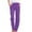 Purple 2, variant on Women's Cotton Linen Pants,Cotton Linen Pants for Women Casual Summer Elastic,Women's Linen Pants Summer Casual Drawstring Straight Leg Trousers Lightweight Elastic Waist Cotton Pant with Pockets
