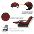 thumbnail image 2 of KOZYARD  Adjustable Patio Reclining Lounge Chair Burgundy, 2 of 5