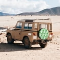 thumbnail image 2 of Spare Tire Cover, Funny Chameleon Lizard Green Wheel Cover Tire Covers For Trailers Car Truck Camper Universal Tire Covering Fits Diameter14"-17", 2 of 4