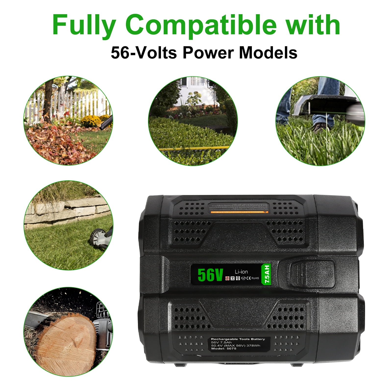 EGO 56V 7500mAh Replacement Battery Compatible All 56V EGO Power Tool
