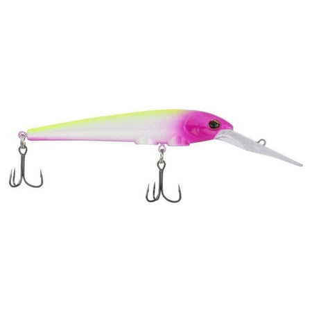 Berkley Deep Hit Stick Fishing Lure Pink Lemonade 1/3 oz 3.75in Wide Aggressive Tail Action and Beefier Profile Equipped with Sharp Fusion19 Hook