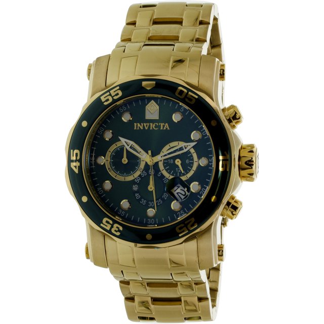Invicta Men's Pro Diver 23653 Gold Stainless-Steel Japanese Chronograph Diving Watch