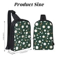thumbnail image 2 of Chest Bag Dual Pocket 11.8×7.7×2.4in Waterproof Double-Pocket Large Capacity With No Inner Pouch Pockets And Double Drawstrings Smoothly Seamless Golf Pattern, 2 of 8