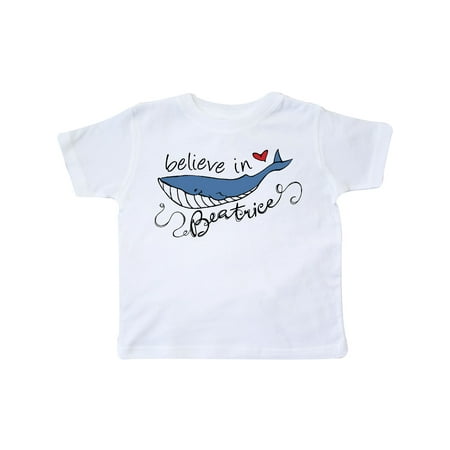 

Inktastic Believe In Beatrice the whale Gift Toddler Boy or Toddler Girl T-Shirt