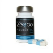 Zeebo Relief  Honest Placebo Pills Designed to Help You Create Your Own, Safe Placebo Experience - 45 Blue/White Capsules Featuring Zeebo Logo, Size 1