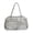 Silver (send crossbody belt rolled plate), variant on Japanese School Style Ita Tote Bag with Clear Display Window for Women and Girls, Large Capacity Commuter Student Shoulder Crossbody Purse with Multi-Pockets and Zipper Closure in Black White Purple