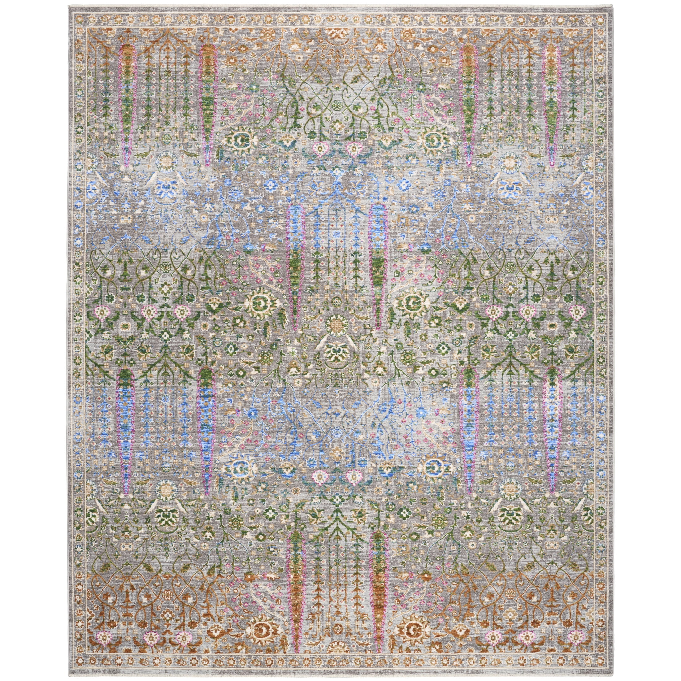 Nourison Quaint Harmony 9'10" x 13'1" Blue Multicolor Bohemian Indoor Rug