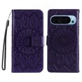 thumbnail image 2 of Feishell Slim Wallet Case for Google Pixel 9 Pro XL,Shockproof Stylish Embossed Pattern PU Leather Magnetic Clasp Folio Flip Kickstand Card Slots Purse for Women Men Phone Cover,Purple, 2 of 9