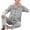 Grey, variant on zeranth 1 Set Men Sleepwear Solid Color Long Sleeved Single Breasted Home Wear Ice Silk Loose Plus Size Pajamas Set for Home