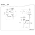 thumbnail image 2 of Kingston Brass FB5625DX 4 in. Centerset Standard Mount Bathroom Faucet, Oil Rubbed Bronze, 2 of 2