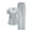 Gray, variant on Women's V Neck Short Sleeve Medical Scrub Set Elastic Waist Nursing Uniform Workwear for Clinic Caregiver Spa Black 2XL