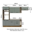 thumbnail image 4 of Cocina Integral Completa Modular Madesa Agata 290cm MG 02, 4 of 4