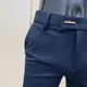 thumbnail image 4 of Pantalones de verano para hombre de negocios, ajustados, con tresillos, 9 pantalones cortos, para traje social, para hombre, reseñas coreanas, muchos pantalones formales, 4 of 4