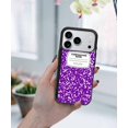thumbnail image 5 of WIRESTER Shockproof Soft Rubber Cover Case for Apple iPhone 17 Pro 6.3" 2025, Purple Composition Book, 5 of 5