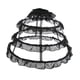 thumbnail image 4 of Crinolina de Enagua de 4 Aros, Miriñaque para Boda, Aros Ajustable Negro Soledad Aro vestido de boda, 4 of 10