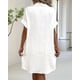 thumbnail image 5 of Vestido Túnica Holgado Informal de Verano para Mujer, de Algodón y , con Botones, Escote en V, Corta, Color , Talla M, 5 of 8
