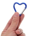 thumbnail image 7 of OUNONA 20pcs Heart Shape Keychain Hook Mini Small Clip Cute Aluminum Alloy Snap Clip Key Holder For Dog Leash Water Bottle Keys Outdoor Traveling Walking Hammock, 7 of 7