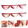 thumbnail image 4 of RUNROTOO 2 Pcs Bannières Festives Rouges Décoratives en Couches de Vagues pour Décoration de Fête de Nouvel An Mariage, 4 of 7