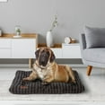 thumbnail image 2 of Vibrant Life Pillow Dog Bed, Tufted Plush, Large Breeds, Black, Extra Large, 38" x 48", 2 of 10