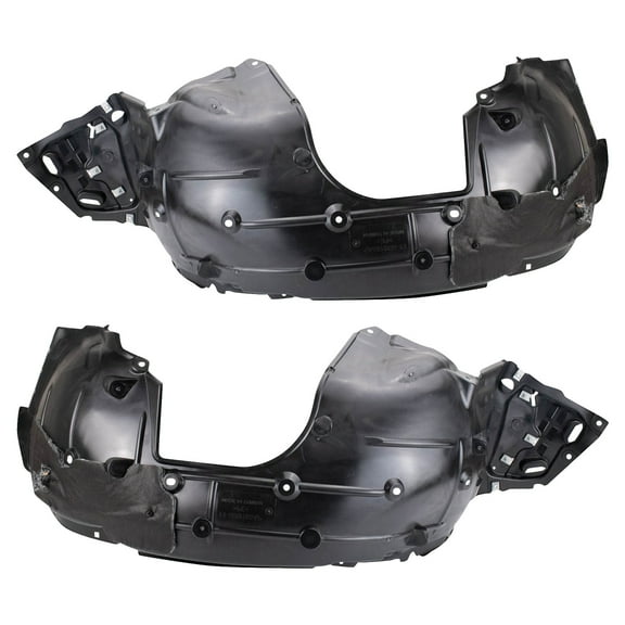 TRQ Front Inner Fender Liner Set Fits Select 2016-2018 Honda Civic HO1248161 HO1249161