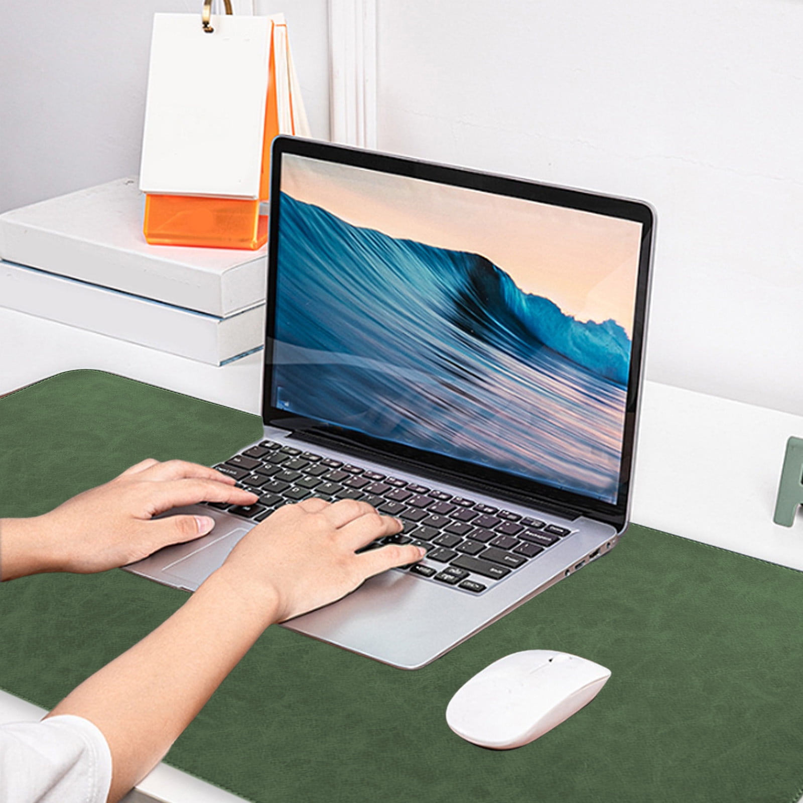 Gmogad Large Gaming Mouse Pad, 40x80cm Non-Slip PU Leather Mousepad - Extra Large Desk Mat for Gaming, Office, Computer, Keyboard, Cork Base, Easy Clean