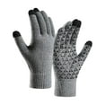 thumbnail image 2 of Unisex Fleece Lined Touchscreen Gloves Non-Slip Grip Winter Cycling Gloves, 2 of 2