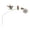 A, variant on Robin Garden Stake, Rustic Robin Bird Yard Art Decorations with Dandelion Accent, Metal Robins Bird Garden Sculpture for Lawn Patio Flower Bed Walkway (A)