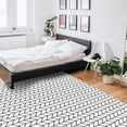 thumbnail image 6 of Area Rug 5'x7' Herringbone Abstract Art of Black Geometric Lines Washable Area Rugs Non Shedding Floor Carpet Rubber Backing Non-Slip Indoor Mats for Living Room Bedroom Kitchen, 6 of 8