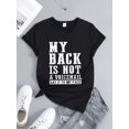 thumbnail image 3 of Camiseta deportiva con estampado de letras, manga corta, cuello redondo, informal, para mujer, para adultos, hombres, mujeres, adolescentes, jóvenes., 3 of 6
