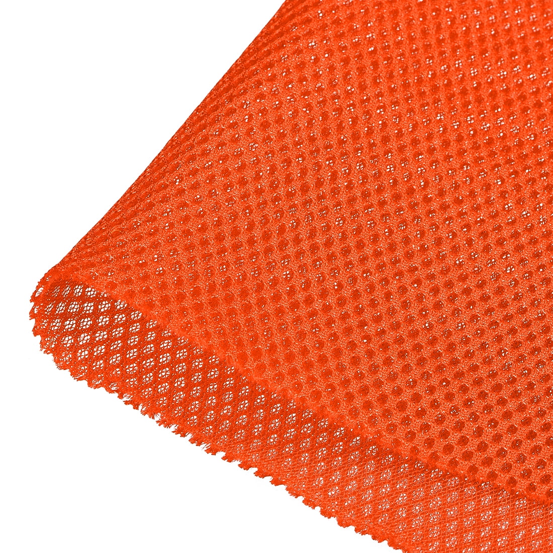 Uxcell Speaker Grill Cloth Polyester Fiber Stereo Mesh Fabric Bright Orange 1x1.45m