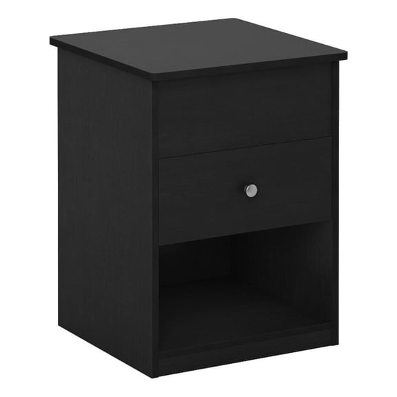 Maklaine Engineered Wood Contemporary Lift Top Nightstand in Americano