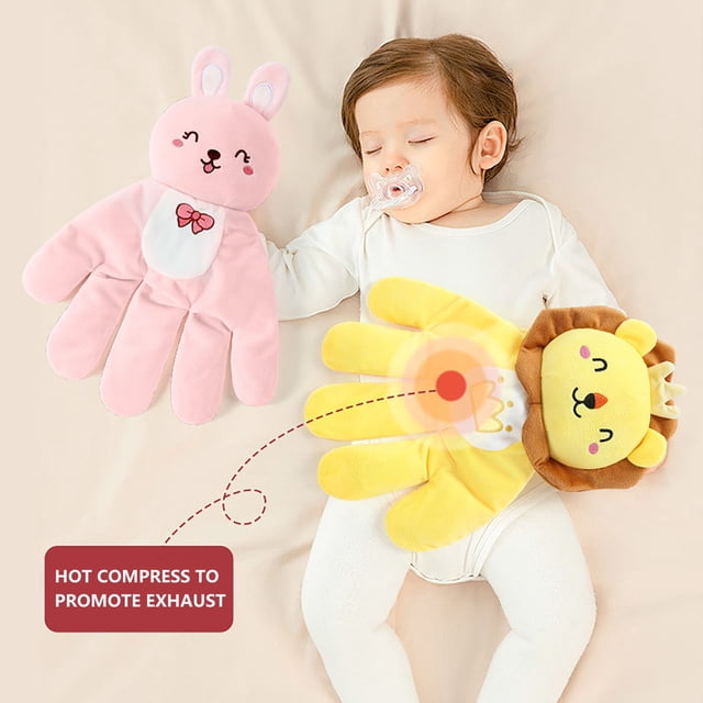 Dispositivo de ayuda para dormir Baby Soothing Startle Reflex | Edredón simulado de felpa de palma suave y agradable para la piel para bebés y recién nacidos | Compresión suave | Soporte ergonómico